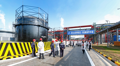 全省危化品企業(yè)安全設(shè)計診斷復核現(xiàn)場會代表參觀宜化太平洋熱電公司(圖4)