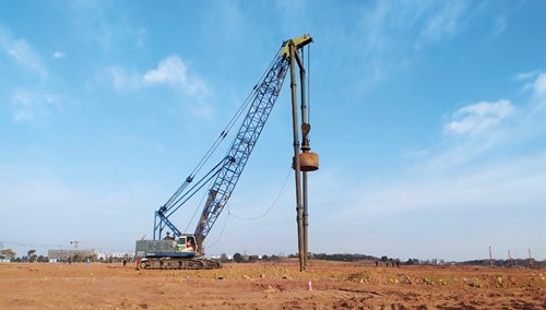 新征程新挑戰(zhàn)，氨醇項(xiàng)目迎來強(qiáng)夯第一夯(圖1)