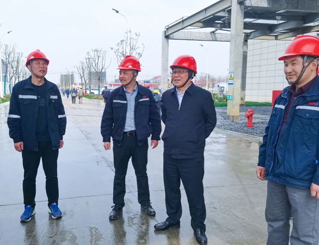 王大真到雙環(huán)公司、降解新材料公司和氨醇項目現(xiàn)場調研(圖1)