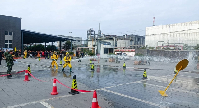 以賽促練強技能！楚星公司開展2023年度消防技能比武(圖1)