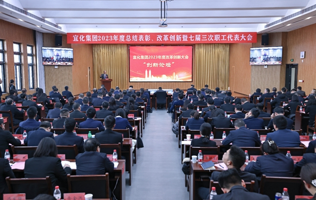 王大真總結講話 宜化集團2023年度總結表彰、改革創(chuàng)新暨七屆三次職工代表大會勝利閉幕(圖3)