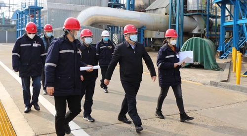 袁衛(wèi)東、王大真到股份公司檢查督導(dǎo)疫情防控及安全生產(chǎn)工作